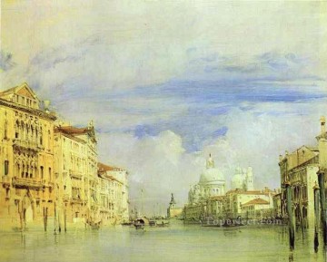 The Grand Canal Romantic seascape Richard Parkes Bonington Venice Oil Paintings